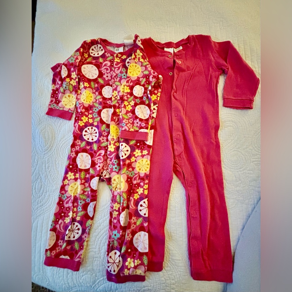 H&M Kids Pajamas - Pink and Yellow Floral - Picture 12 of 12